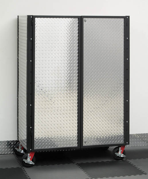 Standard Diamond Plate Enclosed Shelved Cabinet